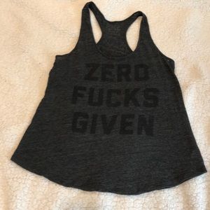 EUC Buy Me Brunch “Zero Fucks Given” tank top